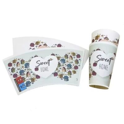 Beli Biodegradable Waterproof Paper Cup Fan Dengan Single Double Side PE Material online manufacture