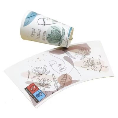 buy Paper Cup Fan Disposable Food Grade Waterproof Custom Logo Printed online manufacture