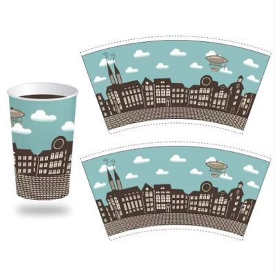 kupować Surowiec do produkcji wentylatorów do kubków papierowych odpornych na wilgoć, wykonany w 100% z pulpy drzewnej online manufacture