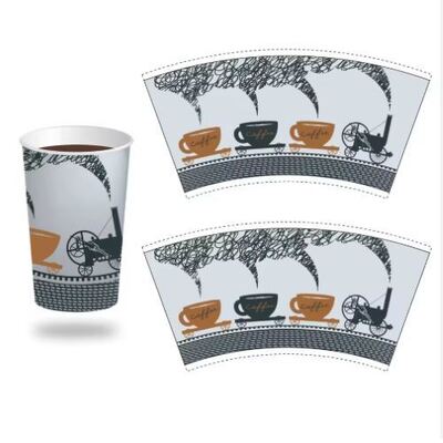 acheter Ventilateur de tasse en papier isolant la chaleur Options de couleurs multiples Conçu sur mesure online manufacture