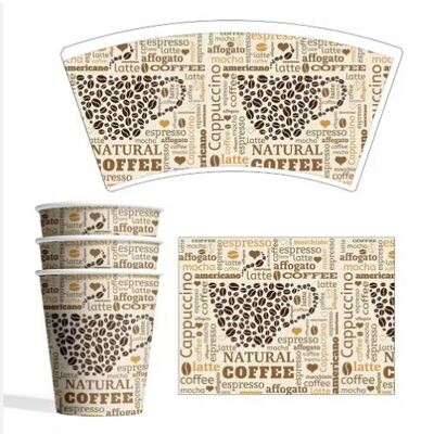 comprare Ventaglio di bicchiere di carta compostabile riciclabile prodotto da pasta di legno vergine biodegradabile online manufacture