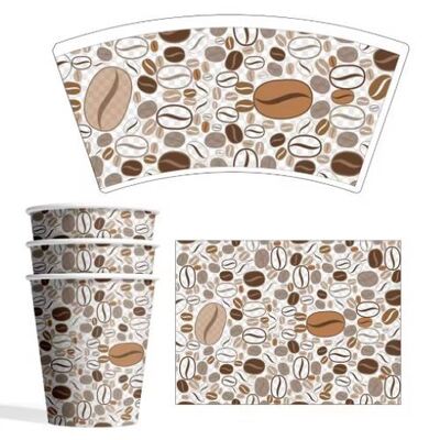 buy 4 to 32oz PLA PE Coated Paper Cup Fan Designed for Printing online manufacture