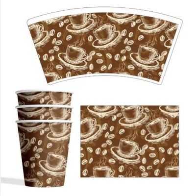 buy FSC certified Biodegradable Paper Cup Fan with Single PE coated OEM ODM online manufacture