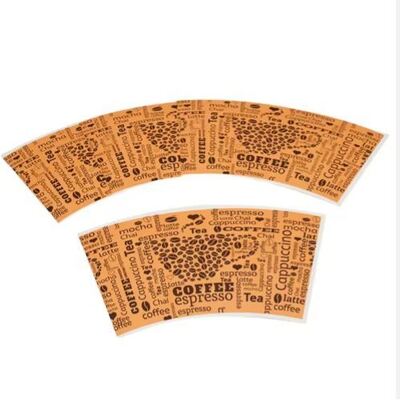 comprar Logotipo personalizado Marca Impresso Ventilador de Copo de Papel PE revestido para fazer copos de papel online manufacture