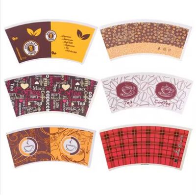 Beli Kipas Piala Kertas Dirancang untuk Minuman Panas Minuman Dingin dengan Biodegradable Custom Printing online manufacture