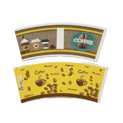 buy Paper Cup Fan with Flexographic Printing and Die Cutting for Disposable Coffee and Tea Cups online manufacture