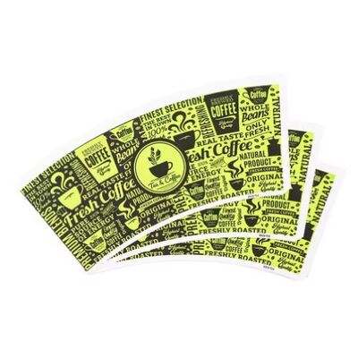 kaufen 100% Jungholz-Pulp-Papier-Taschen-Ventilator 150 g bis 350 g Papiergewicht und PLA Beschichtung online manufacture