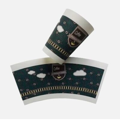 Buy Flexography Die-cutting Paper Cup Fan Make Paper Coffee Cups 8oz to 16oz online manufacture