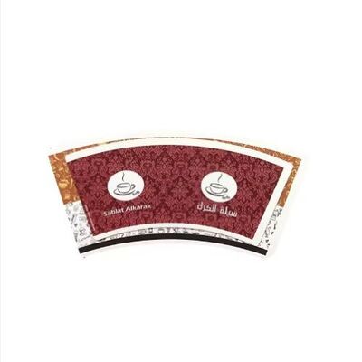 comprare Ventaglio di carta per bicchieri personalizzato stampato biodegradabile usa e getta ad alto spessore impermeabile online manufacture