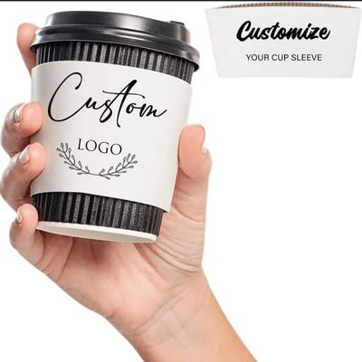 Einwegpapier Kaffeetassenhülle wiederverwendbar und umweltfreundlich