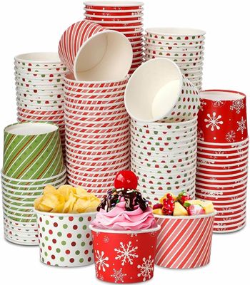 Nachhaltig undicht 5 Oz Papier Eiscreme Schüssel Öko-freundlich Anpassbar