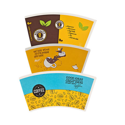 Eco Friendly 100% Biodegradable Single or Double PE Coated Paper Fans For Making Various Paper Cups