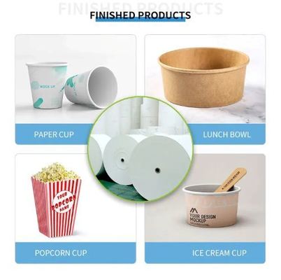 7 Colors Offset Printing PE Coated Paper Rolls For Making Various Paper Cups