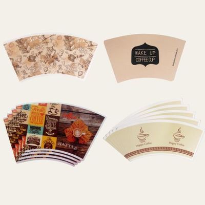 Disposable Custom Logo Design Printing Single PLA Coated Paper Cup Fans