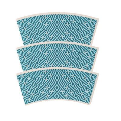 Logo Designed Wholesale Printing Paper Cup Fans Raw Material With Single Double PLA Coated