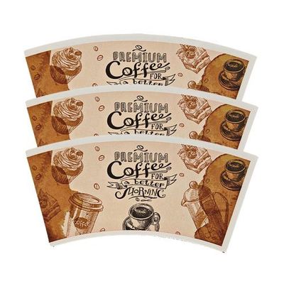 Factory Direct Supply Wholesale Custom Printing Food Grade Paper Cup Fans For Hot Cold Drinks