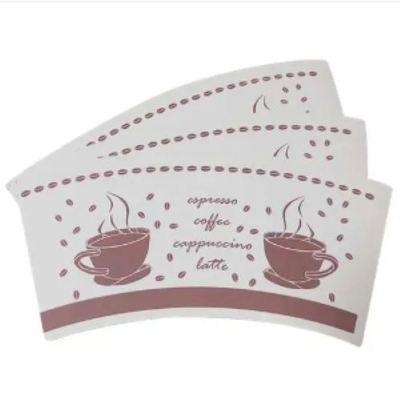 Hot Selling Flexographic Printed Single Double PLA Coated Paper Cup Fans