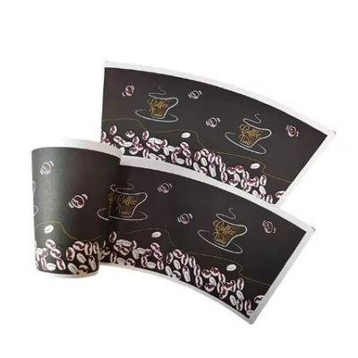 FSC Certified Waterproof Single PE Coated Raw Material Paper Cup Fan For Disposable Cups Bowls