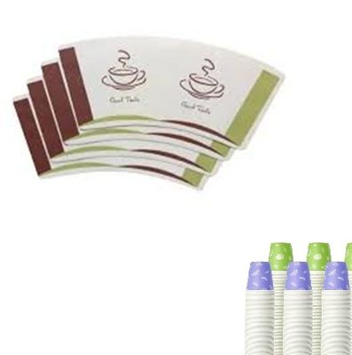 Offset/Flexographic Printing 2.5oz 4oz 6.5oz 7oz 9oz Paper Cup Fan for Vending Coffee Cup