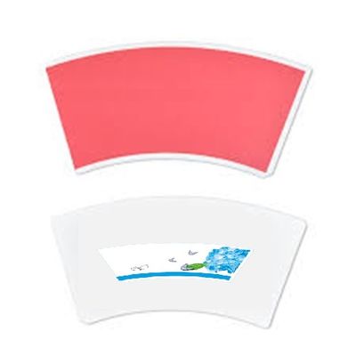 Paper Cup Fan 200 GSM Single Side PE/PLA Coated Unique Style Fans for Cold and Hot Drink