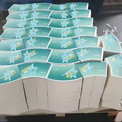 Die Cutting Printed 100% Pulp Material Paper Cup Bowl Fan for Drink Food Packing