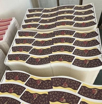 Wood Pulp Paper Cup Raw Material Disposable Customized Logo Hot Drink Coffee Paper Cup Fan