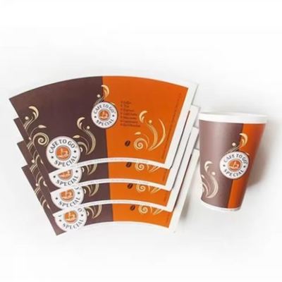 Smooth Surface Ppaer Cup Fan Five Star High Bulk Customized For Coffee Tea