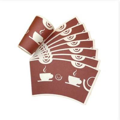 Disposable Paper Cup Raw Materials For Paper Custom Logo Design With PE Coating