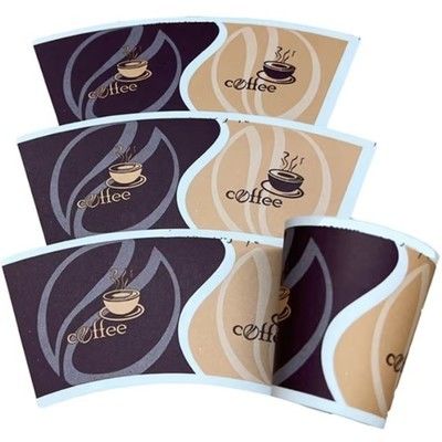 Customized Printed Paper FCS Certification Fan Disposable Drinking Beverage Paper Cup Material