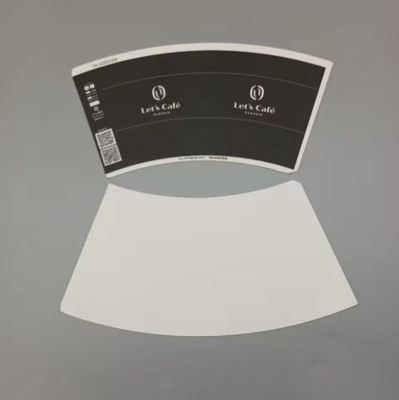 FSC Customized Flexo Printing Cupstock Paper Cup Raw Material PE Coated Paper Cup Fan