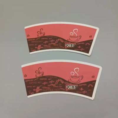 Heat Insulation Custom Flexo Printing Die Cut Paper Cup Fan for Hot Drink Paper Cups