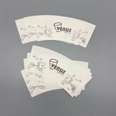 Wholesale PE Coated Paper Fans for Disposable Coffee Paper Cups Colorful Customized Printing