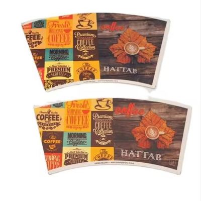 100% Biodegradable Disposable Paper Cup Raw Mateiral Virgin Wood Pulp Paper Cup Fan