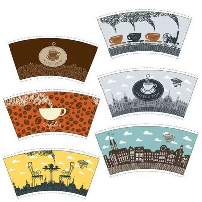 Water Resistant Paper Cup Fan featuring FSC Certified Wood Pulp and Double Side PE Coating